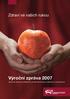 Zdraví ve vašich rukou. Výroční zpráva 2007. Oborová zdravotní pojišťovna zaměstnanců bank, pojišťoven a stavebnictví