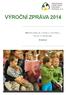 VÝROČNÍ ZPRÁVA 2014 NERADUJEME SE Z NIČEHO VLASTNÍHO, Erasmus POKUD TO NESDÍLÍME.