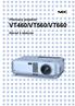 Přenosný projektor VT460/VT560/VT660. Návod k obsluze