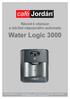 Water Logic 3000. Návod k obsluze a údržbě nápojového automatu