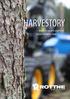 HARVESTORY lesní stroje pro úspěšné hospodaření v lese