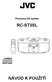 RC-ST3SL NÁVOD K POUŽITÍ. Přenosný CD systém RC-ST3 CD PORTABLE SYSTEM TUNER PROGRAM INTRO RANDOM PRESET/ REPEAT STANDBY REMOTE SENSOR SEARCH UP