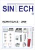 KLIMATIZACE - 2008 PŘEHLED PRODUKTŮ KLIMATIZAČNÍ TECHNIKY - SPLIT SYSTÉM - CENTRÁLNÍ SRV SYSTÉM