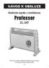 DL-04T NÁVOD K OBSLUZE. Elektrické topidlo s ventilátorem Professor