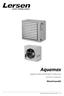 Aquamax teplovodní ohřívače vzduchu systémy vytápění. Návod k použití. Projekční podklady, pokyny k montáži, provozu a údržbě v 2.11.