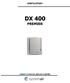 DX400 DX400T DX400PC DX400RS