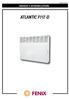 Instalační a uživatelská příručka N472/R01 (08.02.12) ATLANTIC F117 -D