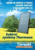 Návod na montáž a provoz solární soustavy s kolektory KPC1 25. Solární systémy Thermona