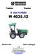 W 4000 FARMÁŘ W 4035.12. 3 2008 Platí od výrobního čísla 271