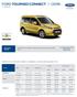 FORD TOURNEO CONNECT I CENÍK 5-7 místný vůz