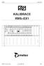 KALIBRACE RMS EX1. RMS-EX1 CAL CZ.docx 1. února 2006 / BL 1(9)