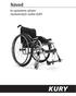 Návod. ke správnému užívání mechanických vozíků KURY