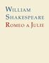 William Shakespeare ROMEO A JULIE