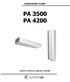 Montáž Vzduchové clony PA 3500/4200 lze instalovat horizontálně, vertikálně nebo zapustit do podhledu.