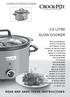 3.5 LITRE SLOW COOKER