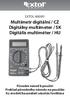 Multimetr digitální / CZ Digitálny multimeter / SK Digitális multiméter / HU