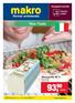 93, 90. Viva l Italia. Mozzarella 40 % 107,05 * 20 Platnost: 12. 9. 9. 10. 2012 zásob. www.makro.cz. bal.: cca 3 kg cena za 1 kg.