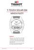 T-TOUCH SOLAR E84 NÁVOD K POUŽITÍ