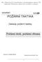 POŽÁRNÍ TAKTIKA. Požární útok, požární obrana. Základy požární taktiky 1-1-09 KONSPEKT