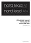 Uživatelský manuál Nord Lead A1 Nord Lead A1R. OS Verze 1.3x. Copyright Clavia DMI AB
