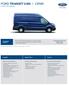 FORD TRANSIT VAN I CENÍK 2-3místný vůz s přepážkou