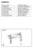 MT870. GB Rotary Hammer INSTRUCTION MANUAL. PL Wiertarka udarowa INSTRUKCJA OBS UGI. RO Ciocan rotopercutor MANUAL DE INSTRUC IUNI