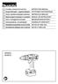 HP347D HP457D. GB Cordless Hammer Driver Drill INSTRUCTION MANUAL. PL Akum. wiertarko-wkr tarka udarowa INSTRUKCJA OBS UGI