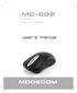 MC-602 MODECOM. user s manual. energy optical mouse