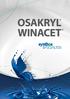 OSAKRYL 1. WINACET 2. 3. 4. 5. 6.