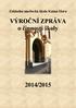 Základní umělecká škola Kutná Hora. VÝROČNÍ ZPRÁVA o činnosti školy