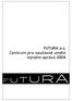 Rozpočet Centra pro současné umění FUTURA 2004