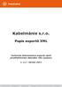 Kabelmánie s.r.o. Popis exportů XML. Technická dokumentace exportu zboží prostřednictvím datového XML souboru. v. 2.