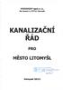 KANALIZACNI RAD MESTO LITOMYSL PRO. VODOVODY spol.s r.o, Na l6nech 3,57O 01 LitomySl. listopad 2013. nt4'k,*/