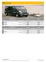 OPEL Vivaro Life. Diesel. Cosmo. Enjoy. Diesel. Vivaro Life L1H1 2.7t celková nosnost. Vivaro Life L2H1 2.9t celková nosnost. www.opel-uzitkove.