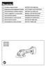 BGA402 BGA450 BGA452. GB Cordless Angle Grinder INSTRUCTION MANUAL. PL Akumulatorowa szlifierka k towa INSTRUKCJA OBS UGI