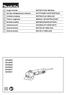 GA4040 GA4540 GA5040 GA6040 GA4541 GA5041. GB Angle Grinder INSTRUCTION MANUAL. PL Szlifierka k towa INSTRUKCJA OBS UGI