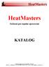 HeatMasters. Zařízení pro tepelné zpracování KATALOG