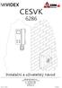 CESVK 6286. Instalační a uživatelský návod