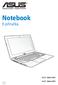 Notebook E-příručka. 15.6 : Série X551 14.0 : Série X451