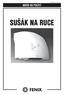 NÁVOD NA POUŽITÍ N129/R02(11.01.07) SUŠÁK NA RUCE