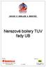 Nerezové boilery TUV řady UB