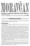 Informaãní zpravodaj Obecního úfiadu Morávka www.moravka.info V Morávce 15. srpna 2008 ã. 4/2008. Prázdninové počtení