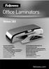 Office Laminators. fellowes.com