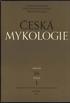 ČESKOSLOVENSKA VÉDECKA SPOLEČNOST PRO MYKOLOGII NAKLADATELSTVÍ ČESKOSLOVENSKÉ AKADEMIE VĚD LEDEN. i 1962