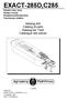 EXACT-285D,C285. Katalog dílů Catalog of parts Katalog der Teile Catalogue des pièces