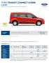 FORD TRANSIT CONNECT KOMBI CENÍK 5místný vůz s variabilní přepážkou N1, 5-7místný vůz bez přepážky M1