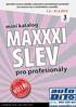 SLEV MAXXXI. pro profesionály. 32012 mini katalog 1.3. - 31.3.2012