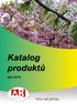 Katalog produktů. jaro 2015. Více než jistota.