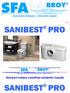 SANIBEST PRO. Návod pro instalaci a používání sanitárního čerpadla 5.8.2014