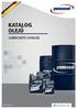 KATALOG OLEJŮ LUBRICANTS CATALOG